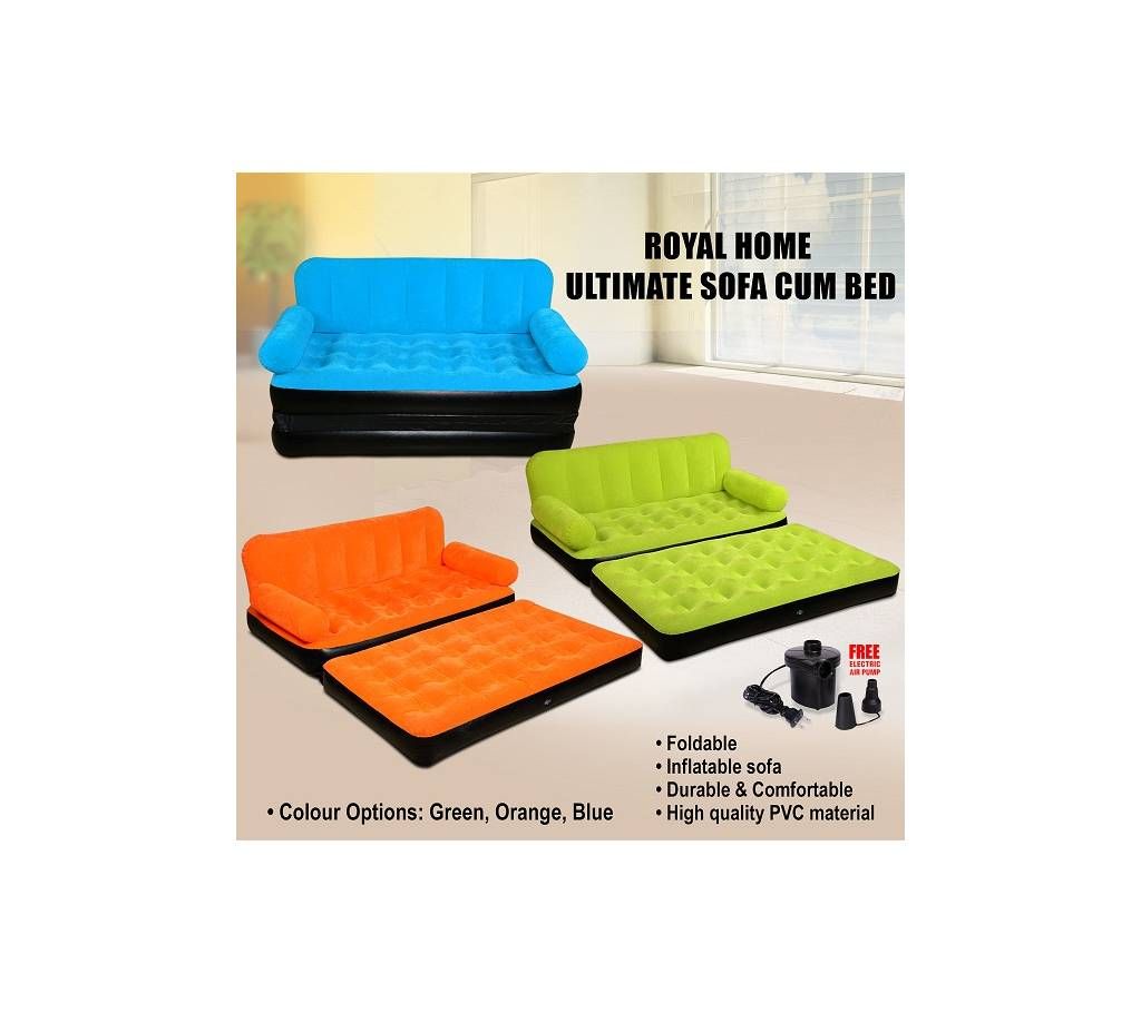 Air bed cum sofa with Pumper