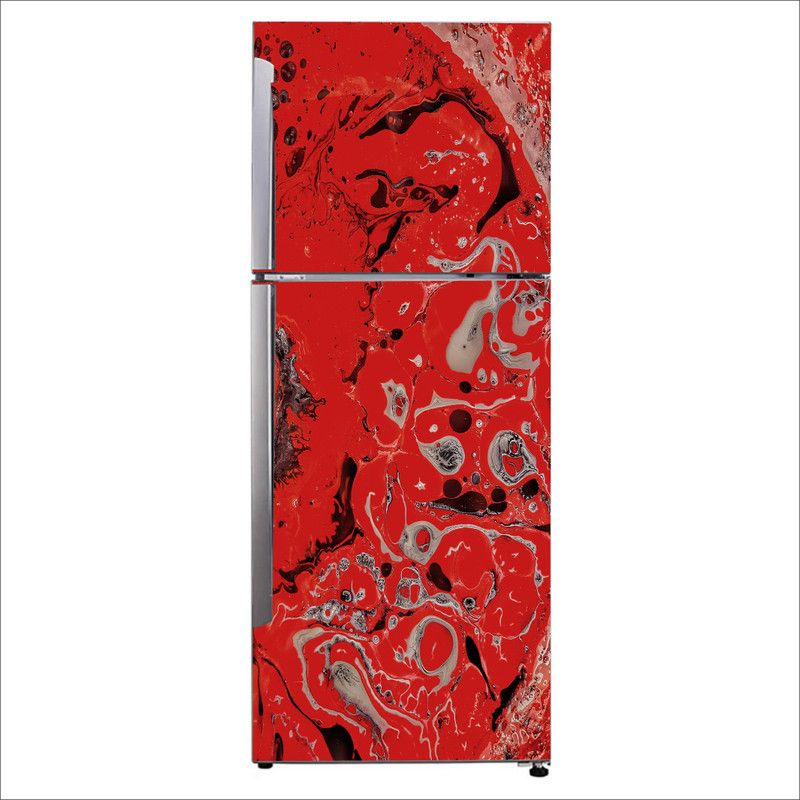 Advait Designs 60 cm Advait Designs Decorative visual creative modern art amoled graphic design Extra Large Fridge Sticker Self Adhesive Sticker  (Pack of 1)