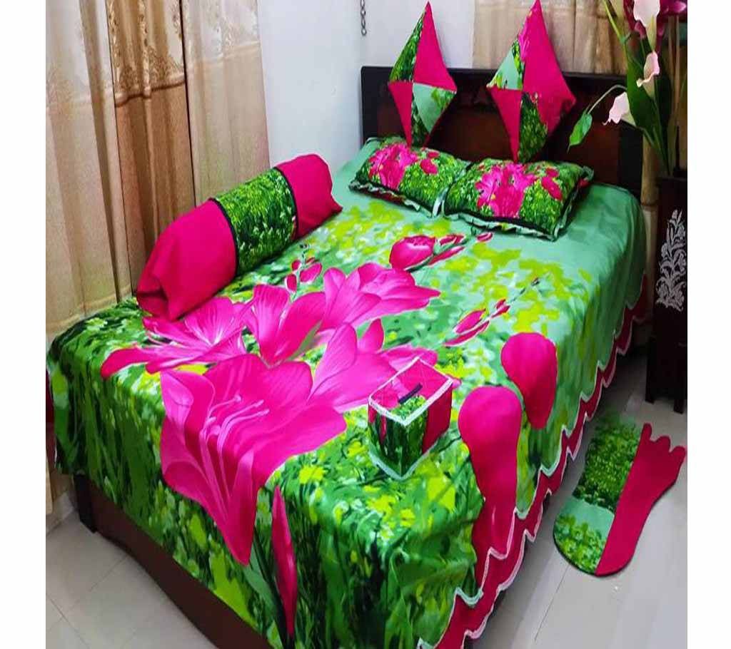 100% cotton 8 pcs  bed sheet . model : 356