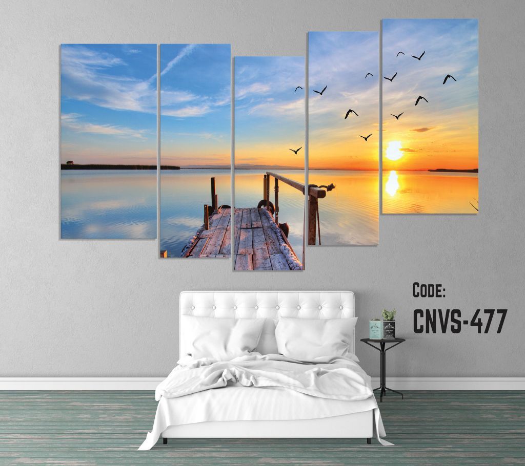 CNVS-477 Beautiful Lake Wall Canvas Art Prints 48 inch x 36 inch