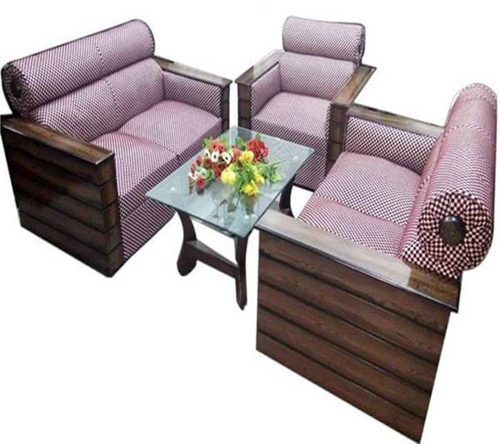 Malaysian Viniar Wood 5 Seater Sofa Set