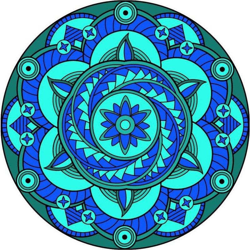 Adfuel 38.1 cm APM_RANGOLI_M40 Self Adhesive Sticker  (Pack of 1)