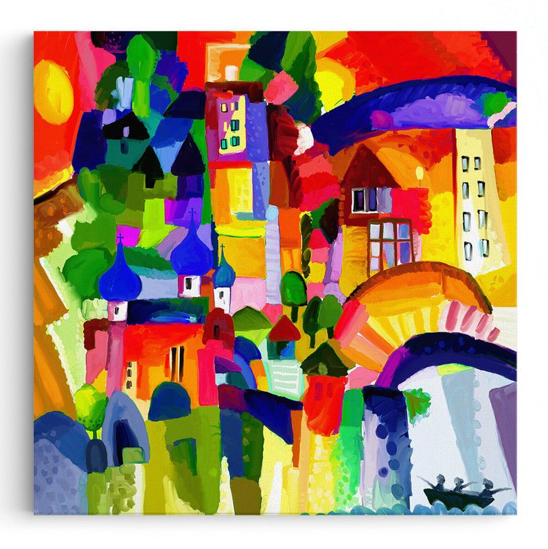 Rajo Beautiful Modern Art Wall Painting | Canvas Painting | Wall Art for Living Room, Bedroom, Hotels & Office Canvas 24 inch x 24 inch Painting  (With Frame)