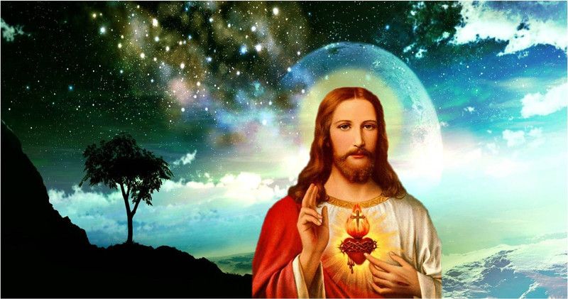 Jesus Multicolour Photo Print Poster Photographic Paper  (18 inch X 12 inch, Rolled)