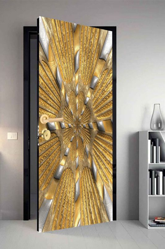 QTH 29.8 cm QTH Graphics Dor-5155 Design Door Sticker Self Adhesive Sticker  (Pack of 1)