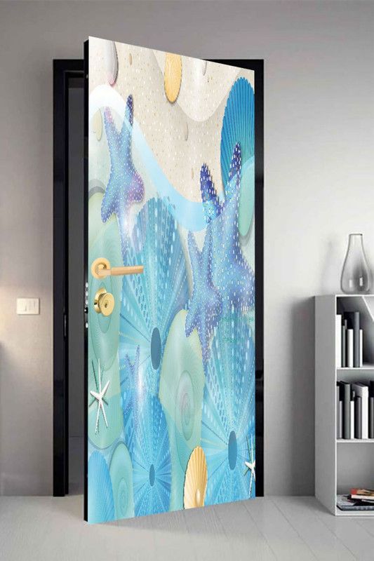 QTH 29.8 cm QTH Graphics Dor-5113 Design Door Sticker Self Adhesive Sticker  (Pack of 1)