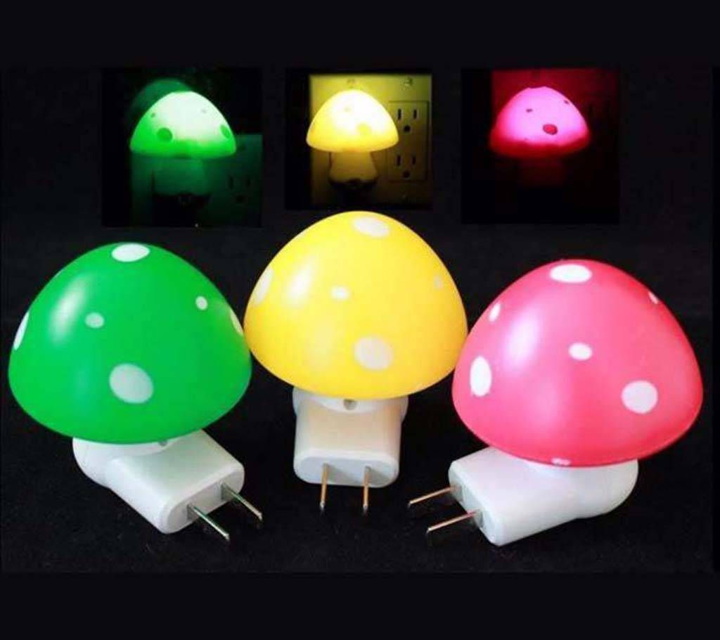 Mushroom Design LED Night Light- 1 pc 