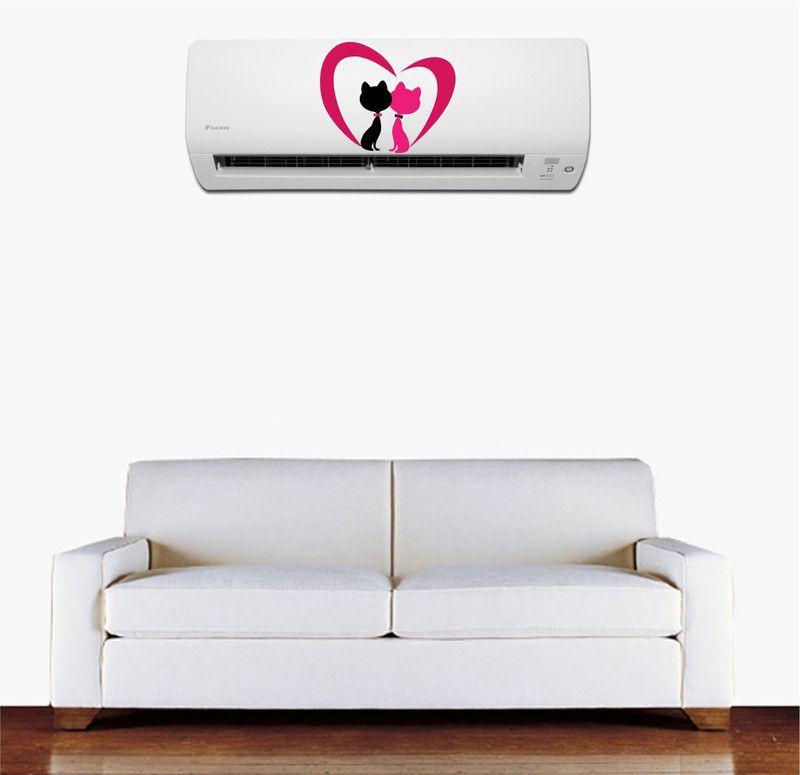 Shree Decor 37 cm Air conditioner Sticker - AC Sticker_PCAC33 Self Adhesive Sticker  (Pack of 1)