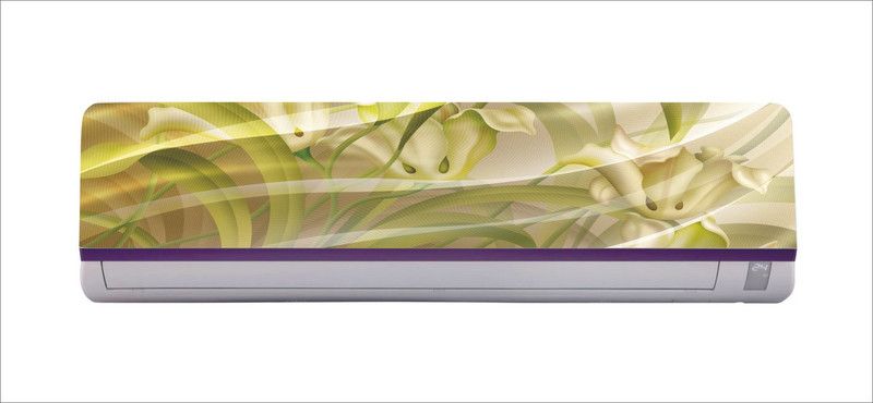 Décor Studio 30 cm decorative abstract beautiful white leaves branch ac sticker Self Adhesive Sticker  (Pack of 1)