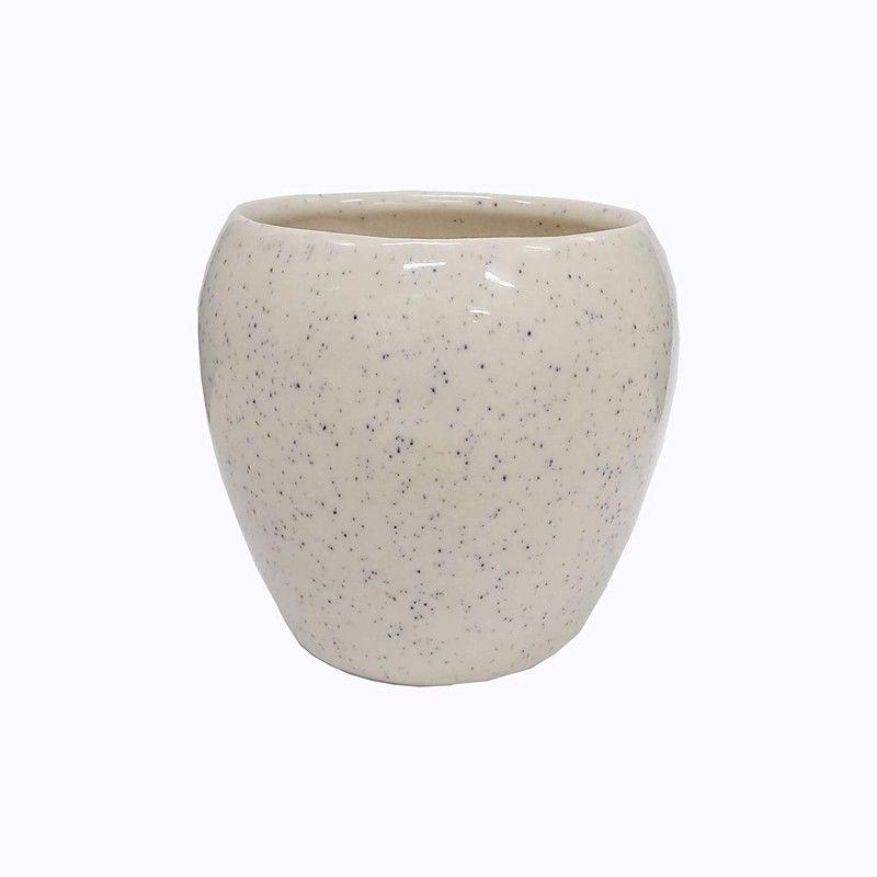 Incrizma Plant Pots Containers with Drain Hole Stoneware Flower Basket  (W: 12 cm x H: 12 cm x D: 12 cm)