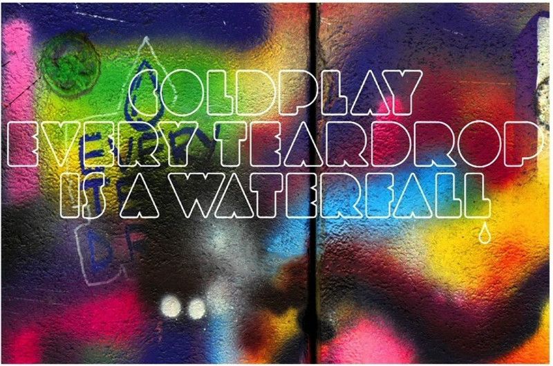 Coldplay 'Every Teardrop Is A Waterfall' Poster Paper Print  (18 inch X 12 inch, Rolled)