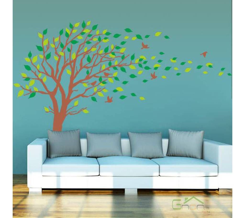 Big Size Green Tree Wall Sticker
