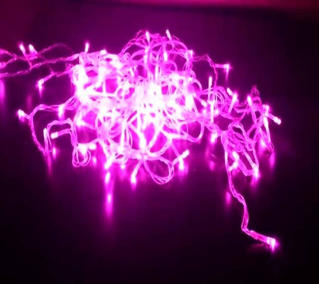 Pink color LED fairy light