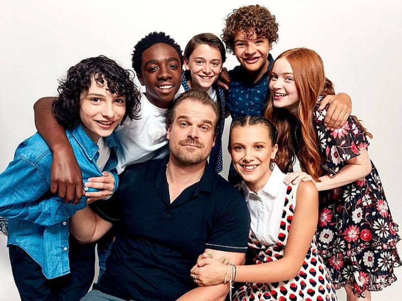 Tv Show Stranger Things Caleb Mclaughlin David Harbour Matte Finish Poster Photographic Paper  (12 inch X 18 inch)