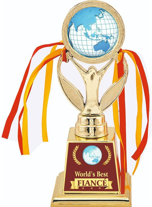 AARK INDIA Fiance Birthday/ Anniversary/Velentine Gift:Trophy: Award (PC00815) Trophy  (9.5 Inch)