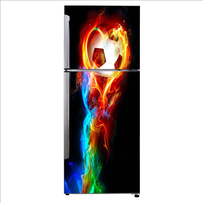 K2A Studio 60 cm light orange neon graphics brazil national football team Self Adhesive Sticker  (Pack of 1)