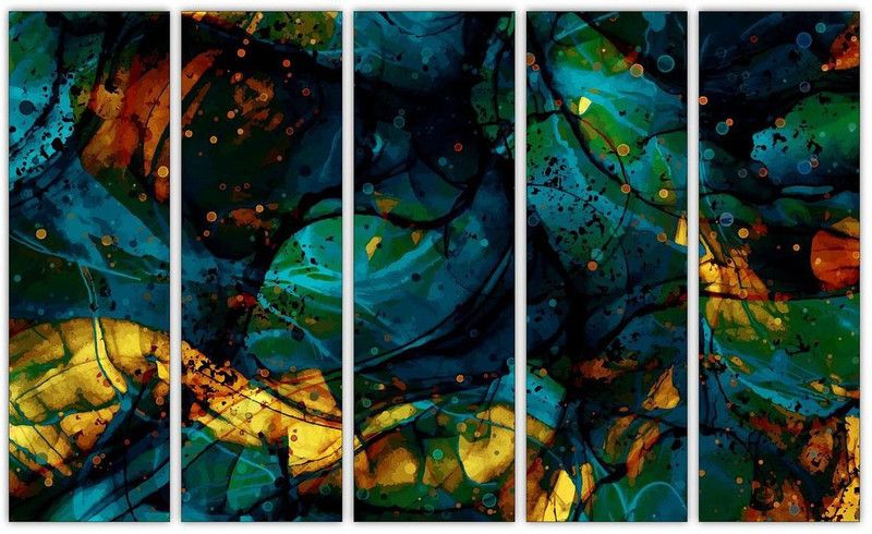 CVANU Digital Reprint 24 inch x 39 inch Painting  (Without Frame, Pack of 5)