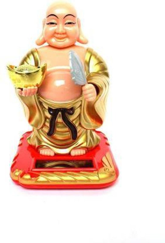 Offer99 Decorative Showpiece - 10.16 cm  (Plastic, Peach, Gold, Red)