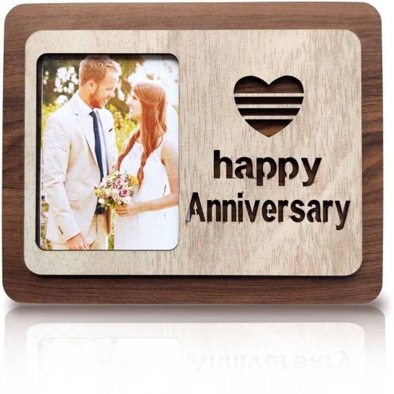 EZILYF Wood Personalized, Customized Gift Best Friends Reel Photo Collage gift for Friends, BFF with Frame, Birthday Gift,Anniversary Gift Table  (Brown, 1 Photo(s), 12 cm x 8.5 cm)