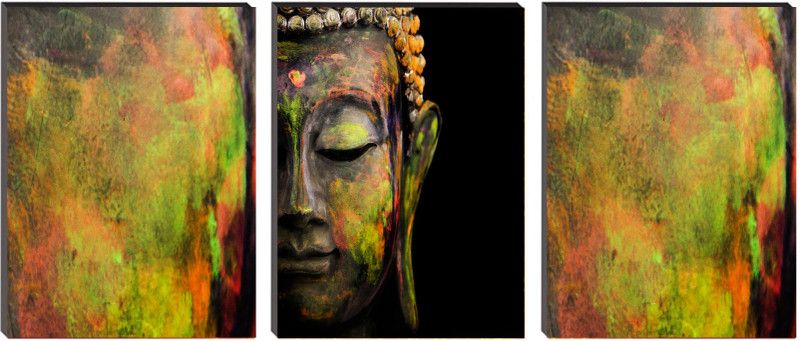 AY FASHION Multiple Frames Split Art Texture MDF Wall Paintings, Wall Art Panels UV Painting for Living Room, Bedroom, Office, Hotels, Drawing Room_NEWMDF_001 Digital Reprint 36 inch x 54 inch Painting  (Without Frame)