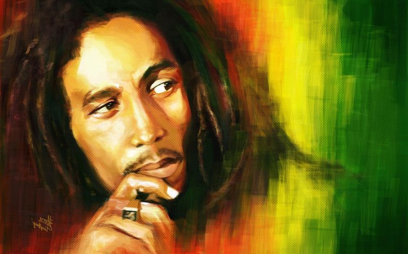 The Bob Marley ON GOOD QUALITY HD QUALITY WALLPAPER POSTER Fine Art Print  (19 inch X 13 inch, Rolled)
