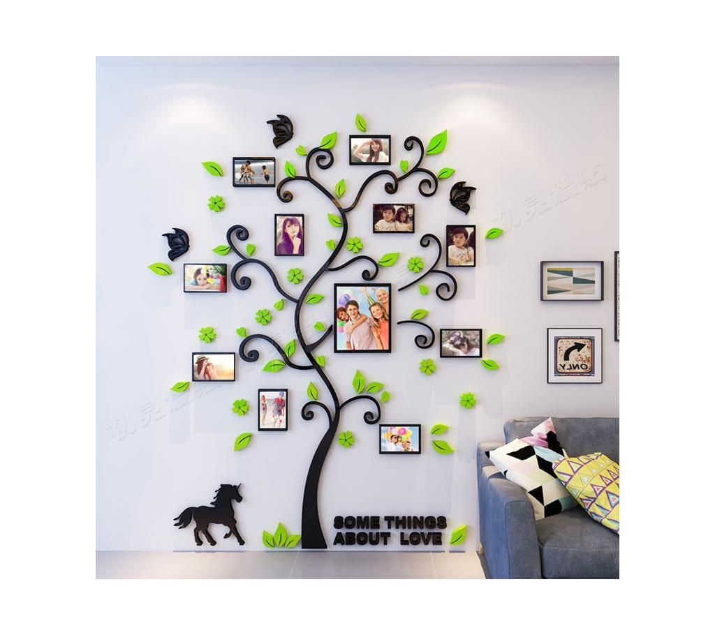 Family memories tree wall sticker