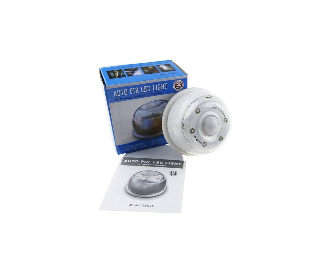 6 LED Wireless LED Infrared PIR Auto Sensor Motion Detector Battery Powered Door Wall Home Lighting Lamp