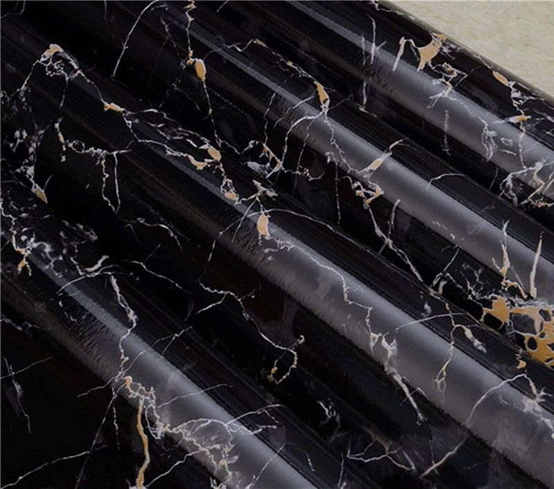 Onprix Decorative Black Wallpaper  (200 cm x 60 cm)