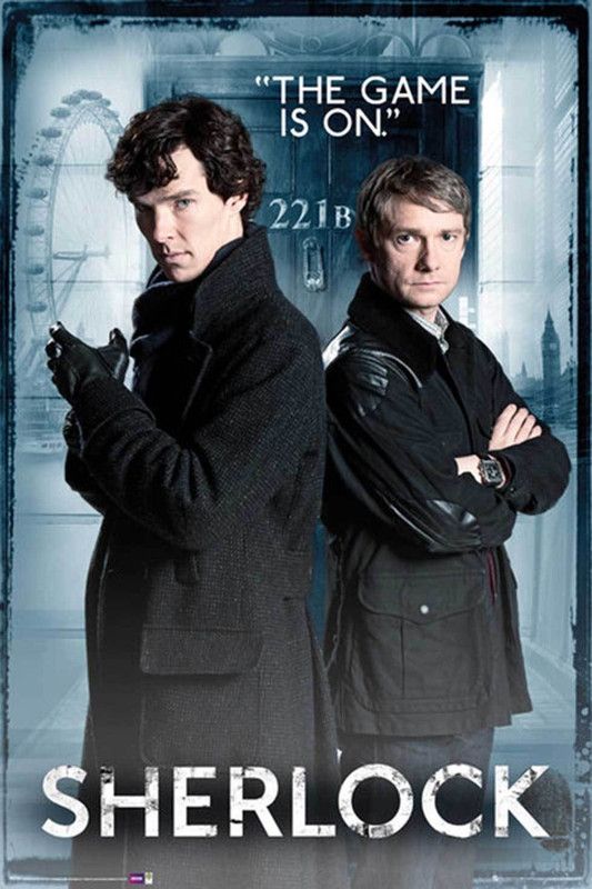 Sherlock Door Poster Paper Print Print Poster on 13x19 Inches Paper Print  (19 inch X 13 inch, Rolled)