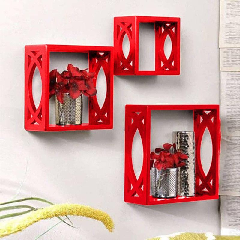 Lookhandicraf MDF (Medium Density Fiber) Wall Shelf  (Number of Shelves - 3)