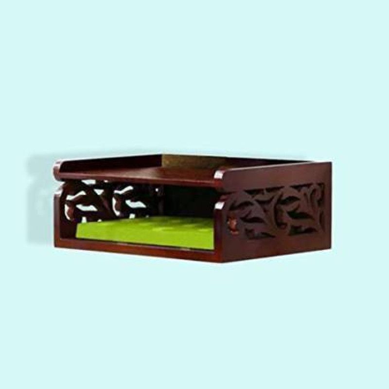 M A Enterpises MDF (Medium Density Fiber) Wall Shelf  (Number of Shelves - 2, Brown)