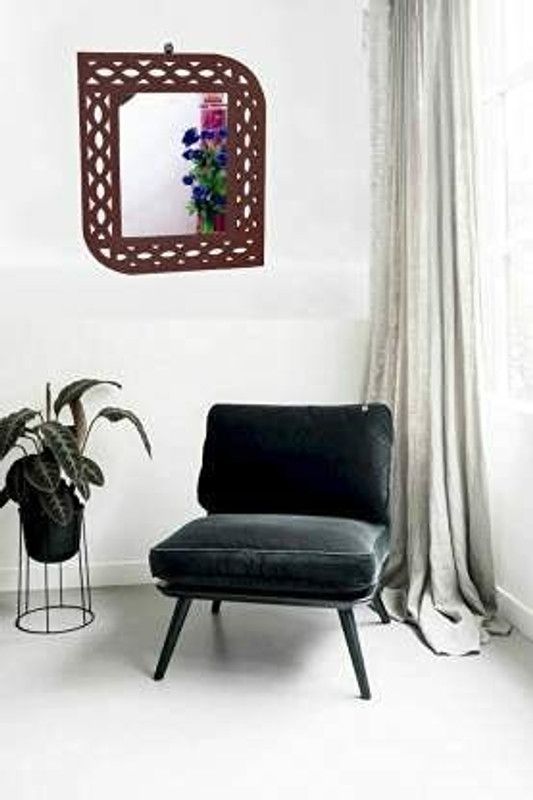 INTERIORCRAFTS KSTMRR-8756QA Decorative Mirror  (Decorative)