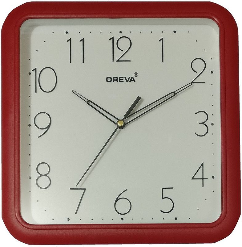Ajanta OREVA Analog 24.5 cm X 25 cm Wall Clock  (Blue, With Glass, Standard)