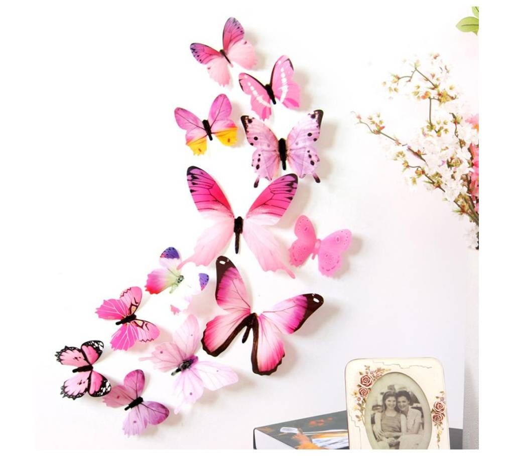 12pcs 3D DIY Wall Sticker