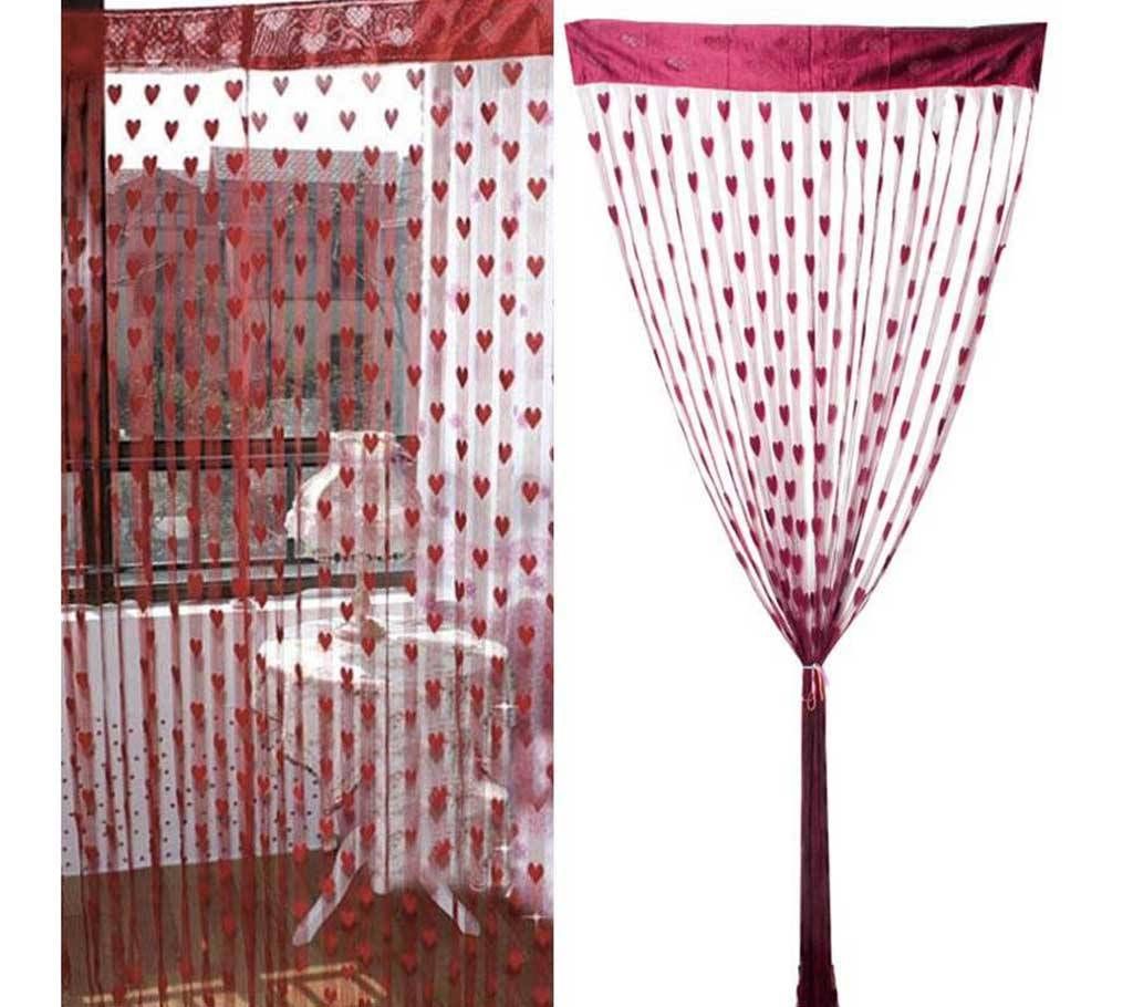 Heart Shape Line curtain