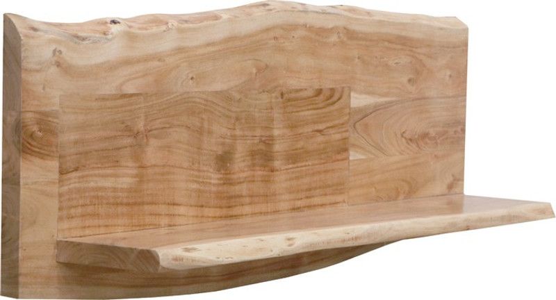 SQFT STUDIO LIVE EDGE SHELF Wooden Wall Shelf  (Number of Shelves - 1, Brown)