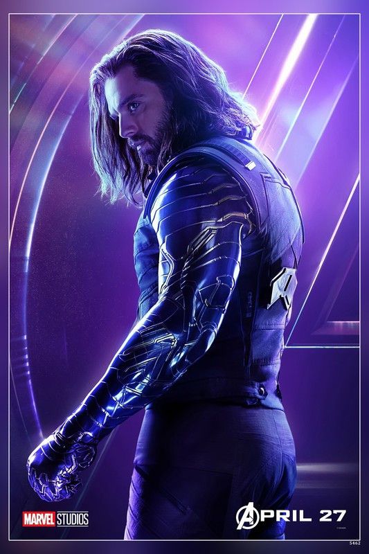 Bucky Barnes/White Wolf The Avengers: Infinity War Sebastian Stan Matte Finish Poster Paper Print  (18 inch X 12 inch)