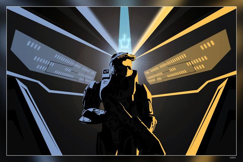 Halo Master Chief Xbox One Halo Master Chief Collection Video Game Matte Finish Poster Paper Print  (12 inch X 18 inch, rolled)