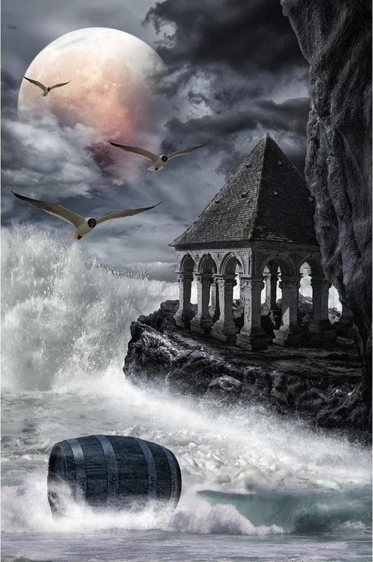 Artzfolio Fairy House Unframed Premium Canvas Painting 20.5 x 30.9 inch (52 x 78 cms) Canvas 20.5 inch x 30.9 inch Painting  (Without Frame)