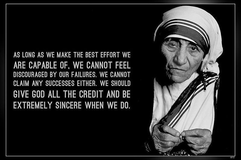 Mother Teresa Fine Art Matte Finish Poster Paper Print  (12 inch X 18 inch)