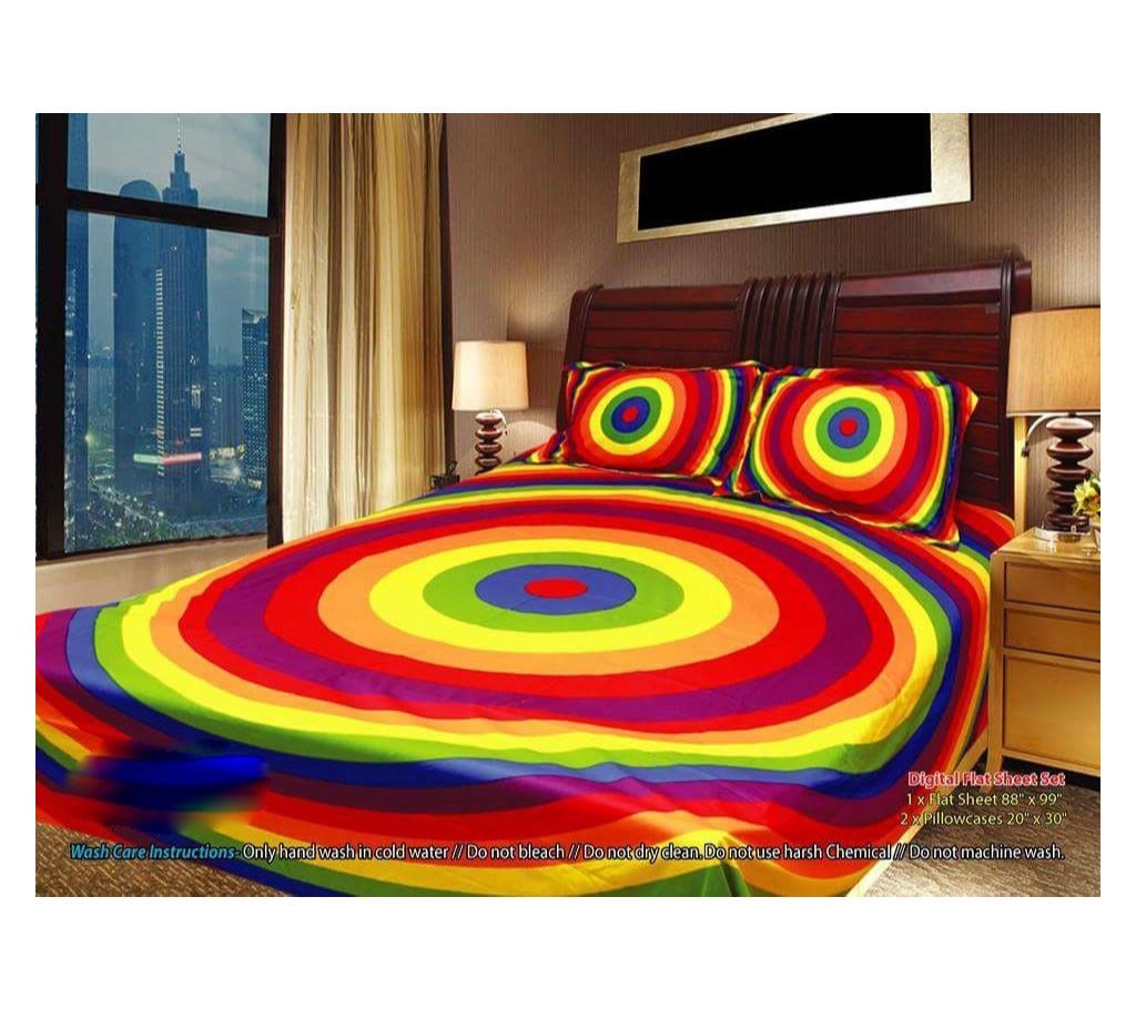 Panel Bedsheet- Multi-color Circle - ANJ