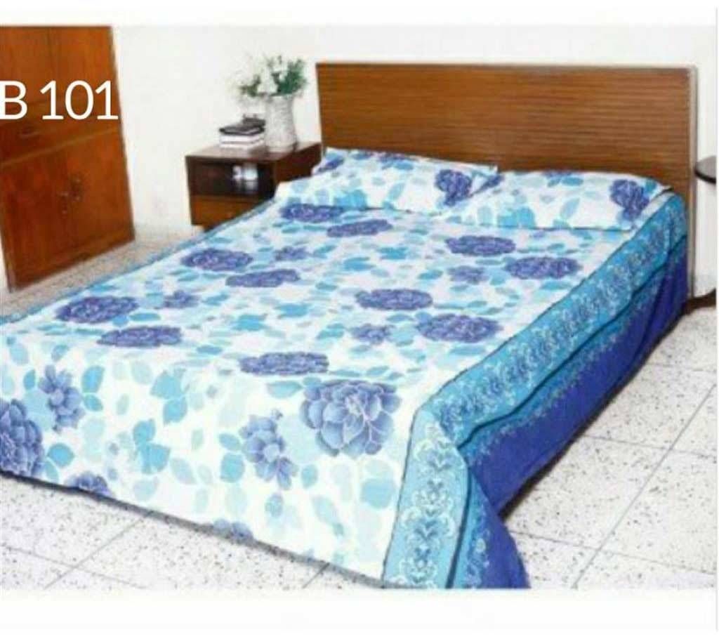 HOMETEX Cotton Double Bedsheet Set
