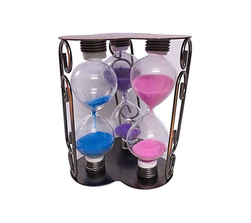 Triple color hourglasses showpiece