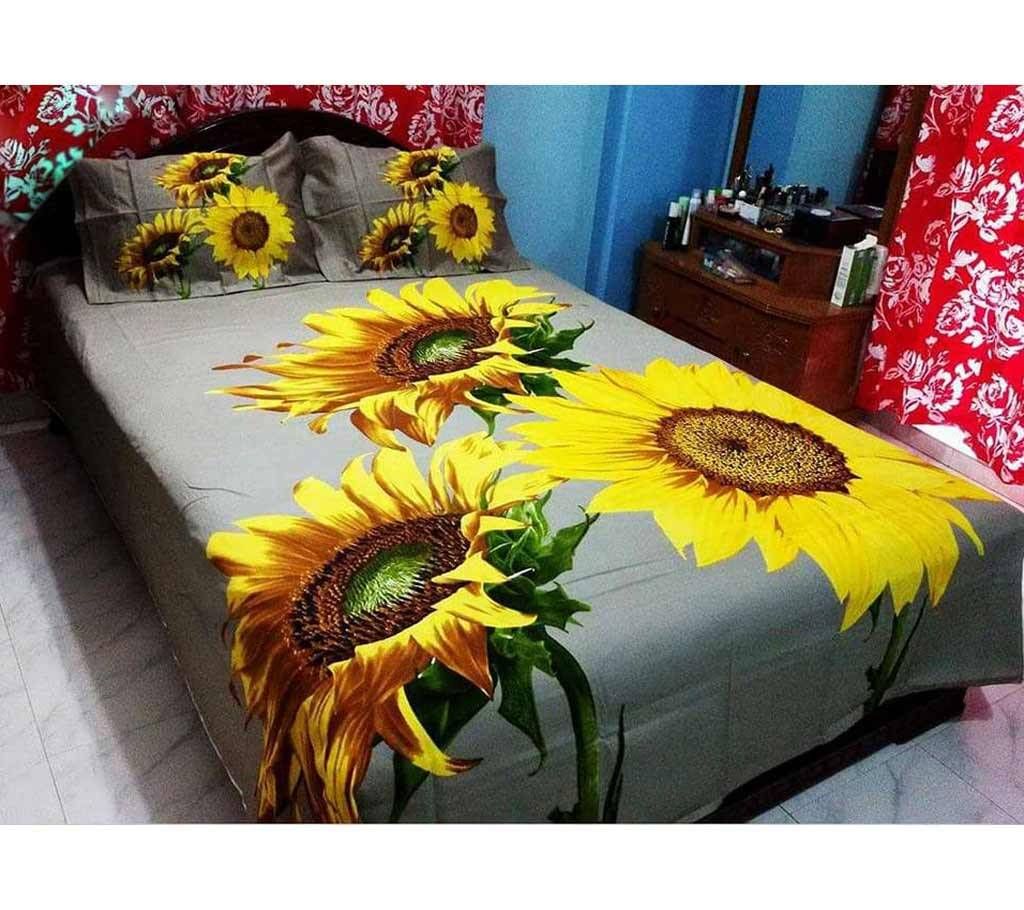 4pc King Size Cotton Panel Bed Sheet