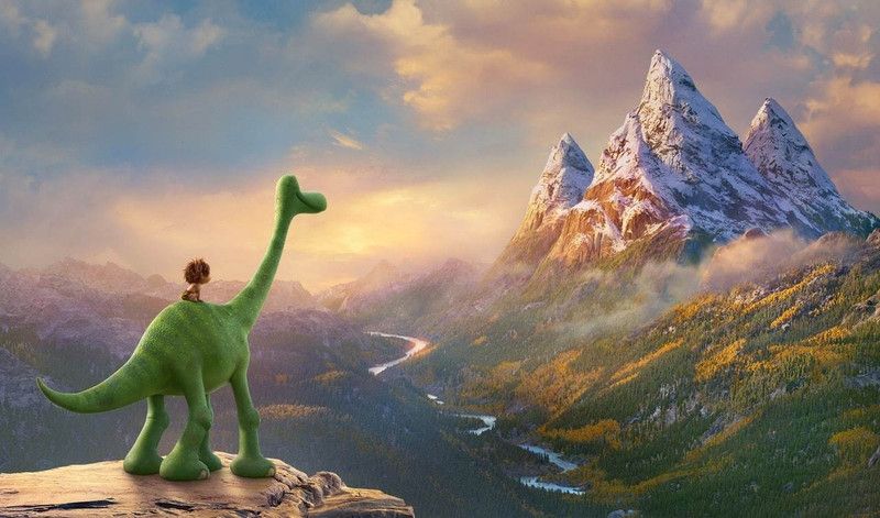 Movie The Good Dinosaur ON FINE ART PAPER HD QUALITY WALLPAPER POSTER Fine Art Print  (19 inch X 13 inch, Rolled)