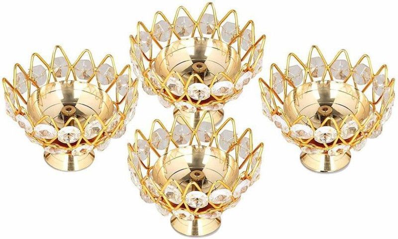 Brass (Pack of 4) Table Diya Set