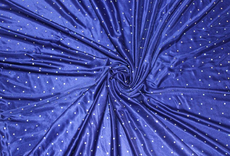 Mandap Bazaar Fabric drape 15 feet long x 4.5 width, For Stage Décor_Blue Tikli  (26 cm X 30 cm, Blue)
