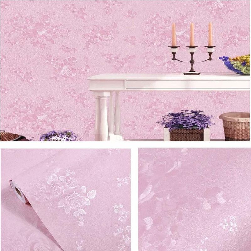 Asian Royals Classics Pink Wallpaper  (1000 cm x 45 cm)