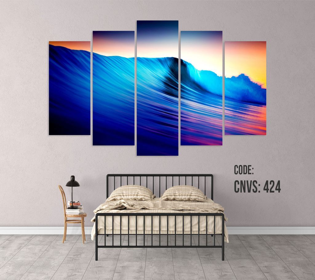 CNVS-424 Colorful Sea Wall Canvas Art Prints 48 inch x 24 inch