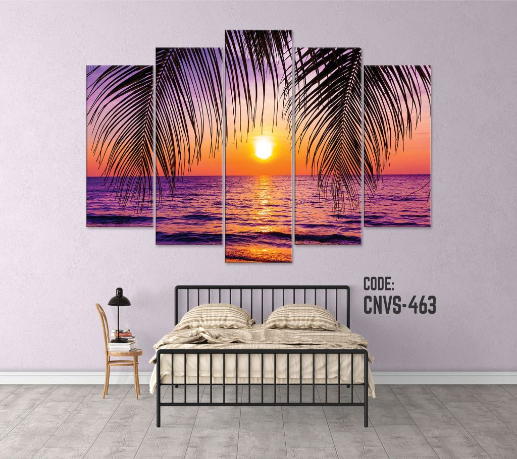 CNVS-463 Sunset Sea Wall Canvas Art Prints 48 inch x 24 inch